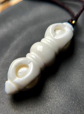 玉化瓷白佛家七宝平安降魔杵