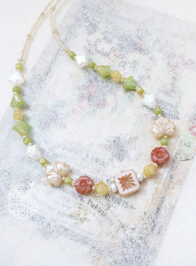 雪冰暖阁 |雨后汀兰 古风短款项链璎珞锁骨链汉服旗袍新中式配饰