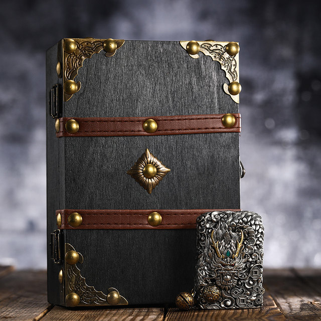 Zippo lighter genuine Zhibao Longteng Sihai heavy armor mechanism embossed windproof kerosene gift for men