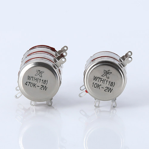 WTH118-2W双联碳膜电位器 变阻器1K2K24K710K100K47K1M双联三联 - 图2