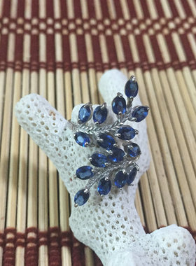 泰国纯银锆石七彩戒指