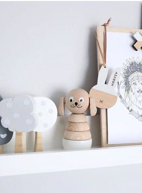 北欧现代小摆件积木桌面创意