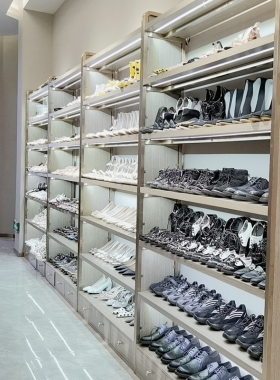 服装店影楼礼服架铁艺带柜展示架落地式双层多功能货架陈列架定制