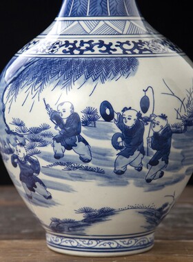 摆件玄关景德镇花瓶景德镇陶瓷