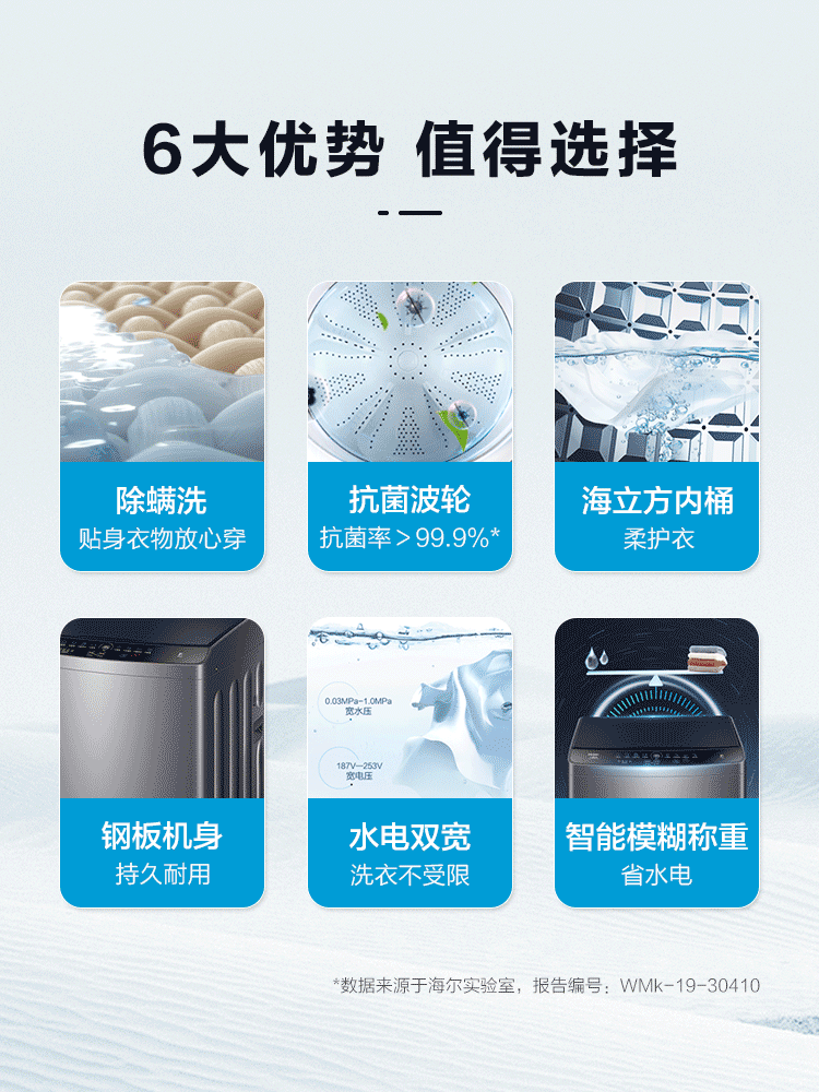 Haier/海尔 EB100M32Mate1波轮洗衣机全自动家用洗脱一体大容量-图2