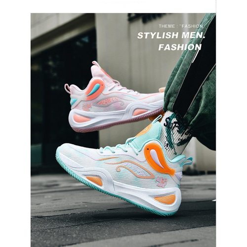 一双发货夏季篮球鞋男网布战靴透气防滑中学生球鞋水泥地运动鞋女 - 图3