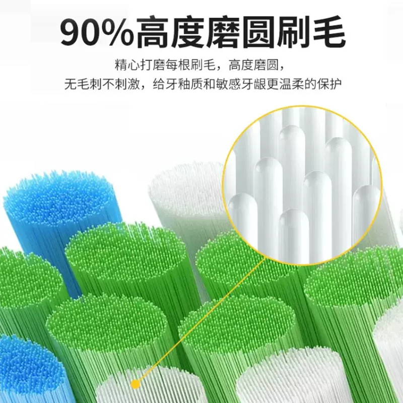 皓卫适配小米电动牙刷头T301/T302米家替换头MES605/MES608软毛-图3