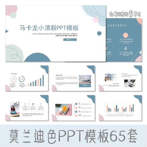 【莫兰迪色】ppt模板高端动态简约高级汇报年终工作总结毕业答辩-图1