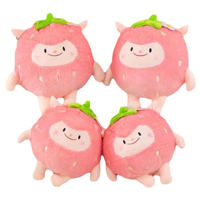 Strawberry dongdong sheep doll plush doll pillow ສາວນອນສະດວກສະບາຍ pillow 2026 ອິນເຕີເນັດສະເຫຼີມສະຫຼອງຮ້ອນ