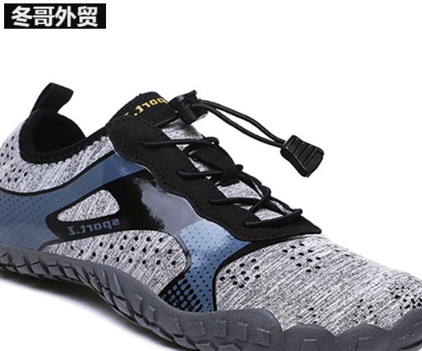 autumn Men Sport Shoes Sneakers Women Barefoot Running black - 图2