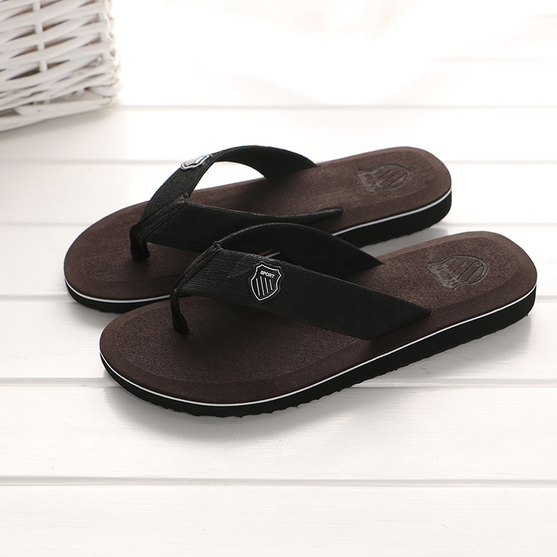 Man sandals Slipper Men Flip flops Beach shoes 45男人字拖鞋-图3