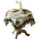 Small round tablecloth Nordic style geometric cover scarf