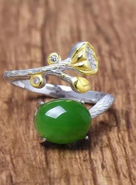 新款复古古典宫廷风莲蓬活口指环