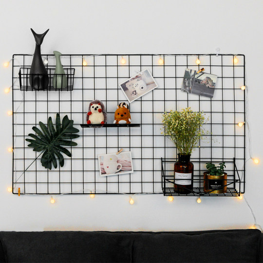 Ins mesh piece mesh piece storage rack wall hanging wire mesh