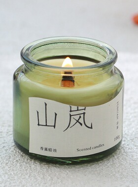 森系香薰蜡烛杯香薰蜡烛助眠室内香高级无烟浪漫香氛留香