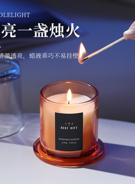 香薰蜡烛创意金钟罩礼盒批发高级感礼物生日伴手礼装饰礼品摆件