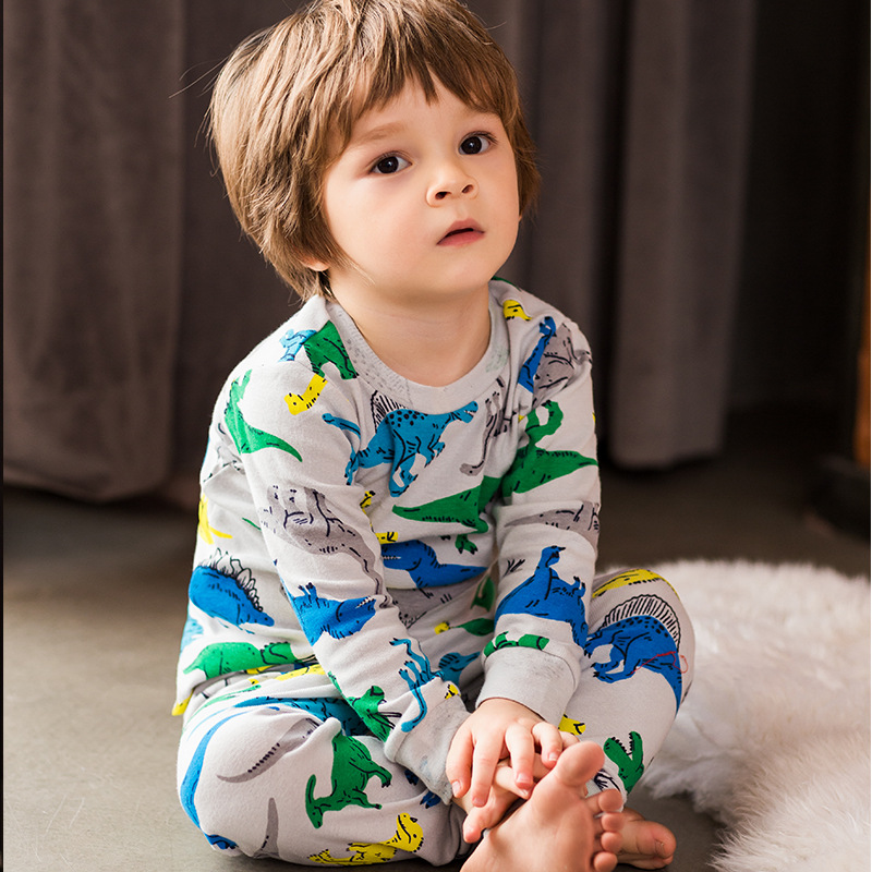 Children's clothing home wear underwear cotton set pajamas-图1