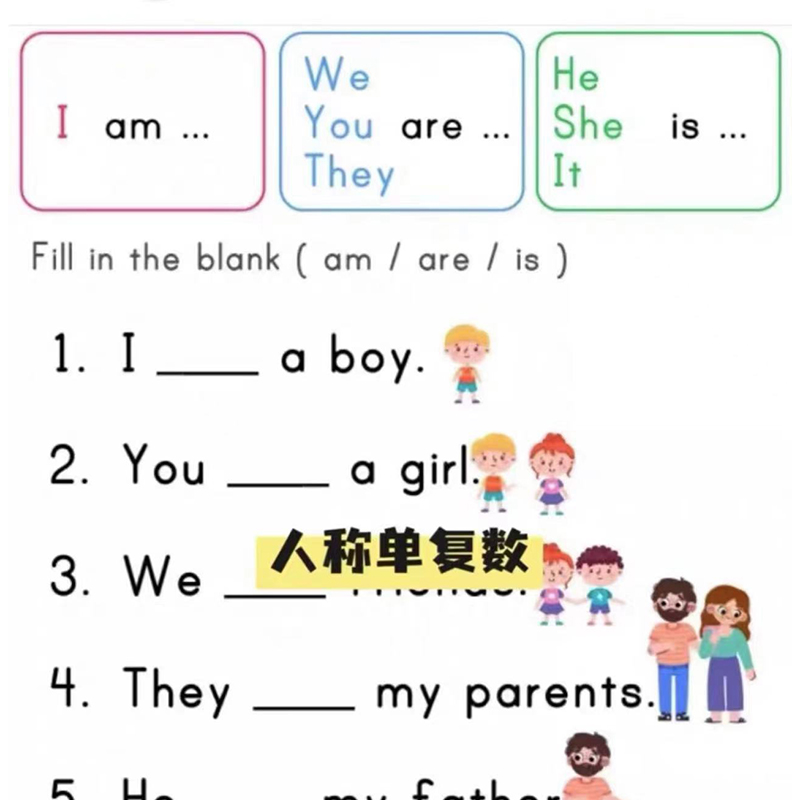 小学语法作业素材pdf可反复打印练习覆盖小学语法知识点轻松掌握 - 图2