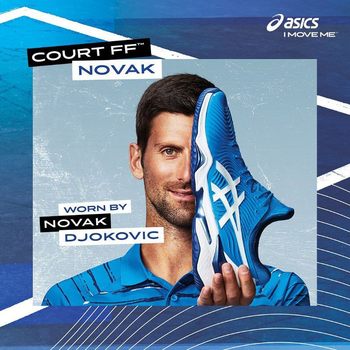 ASICS COURT FF NOVAK Djokovic ເກີບ tennis ແບບດຽວກັນຂອງ Australian Open