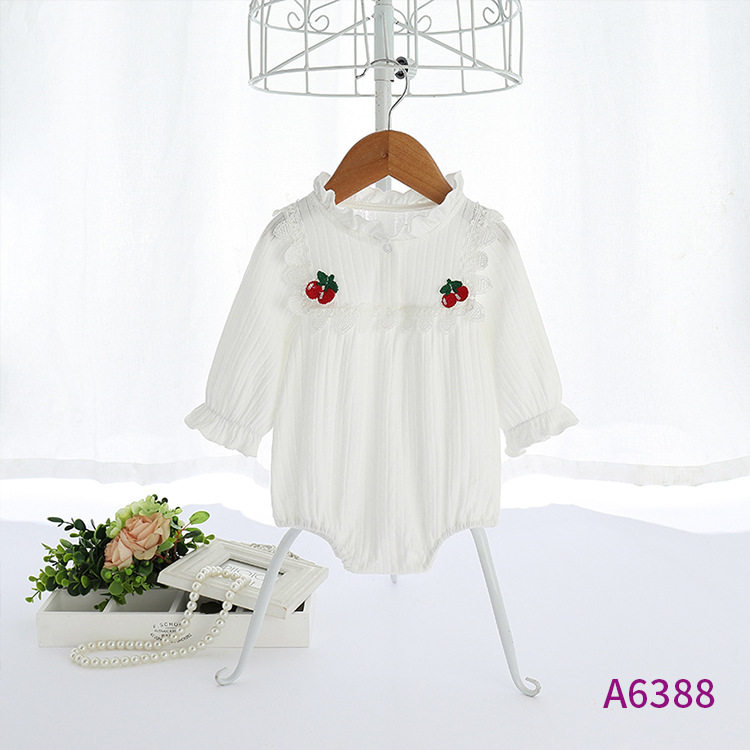 momoidea 2020年新款宝宝樱桃包屁衣 允哲衬衫