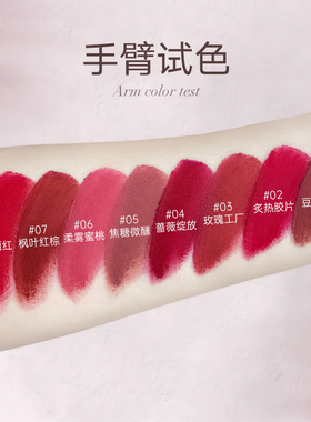 卡梅拉淡化唇纹哑光唇泥