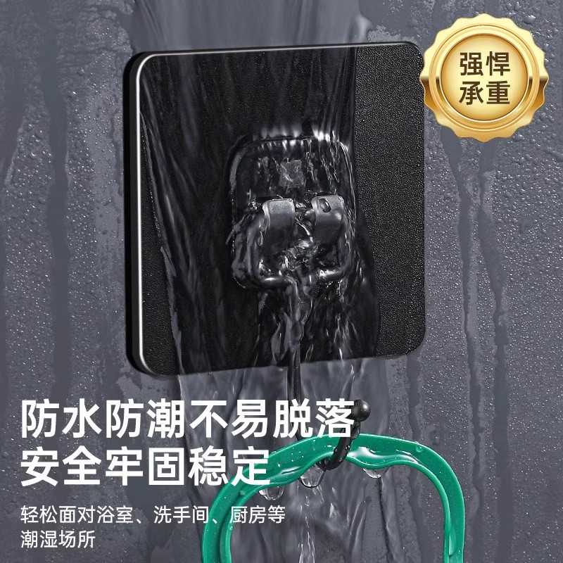 挂钩强力粘胶墙壁贴墙上承重透明无痕挂勾贴钩免打孔钩子粘贴粘钩 - 图2