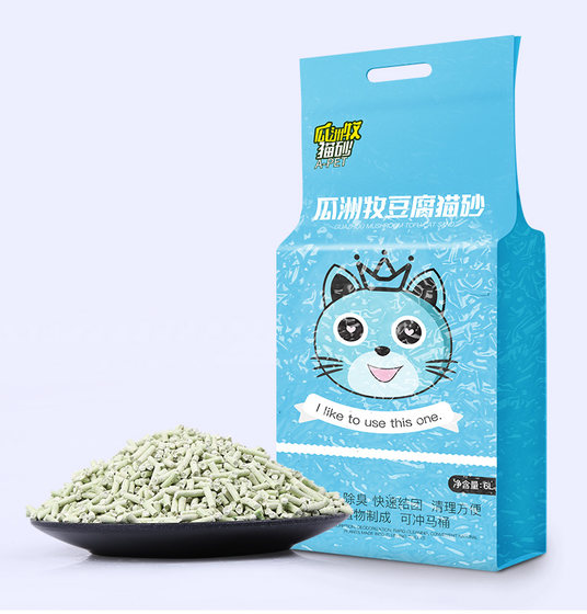 Tofu cat litter deodorizing and dust-free supplies large bag 6l packaging