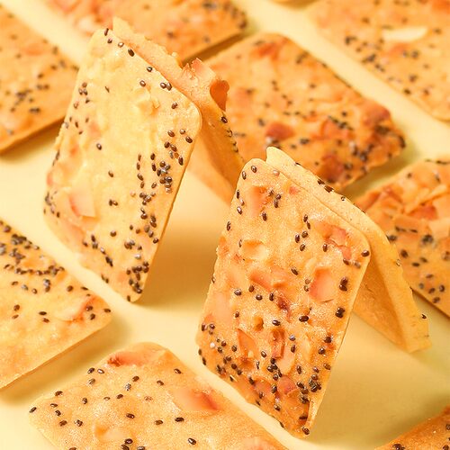 奇亚籽红枣山药椰子脆薄酥饼干休闲零食小吃特产独立小包袋装食品-图3