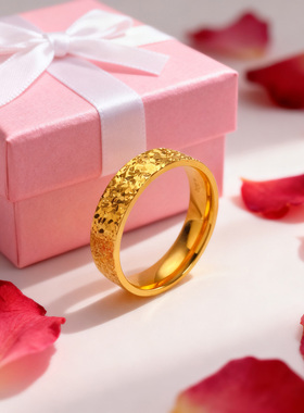 碎冰冰戒指七夕礼物送女友闺蜜