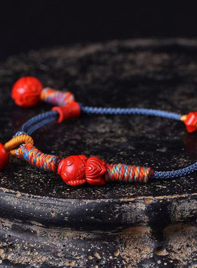 年年有余红手绳高含量朱砂手链