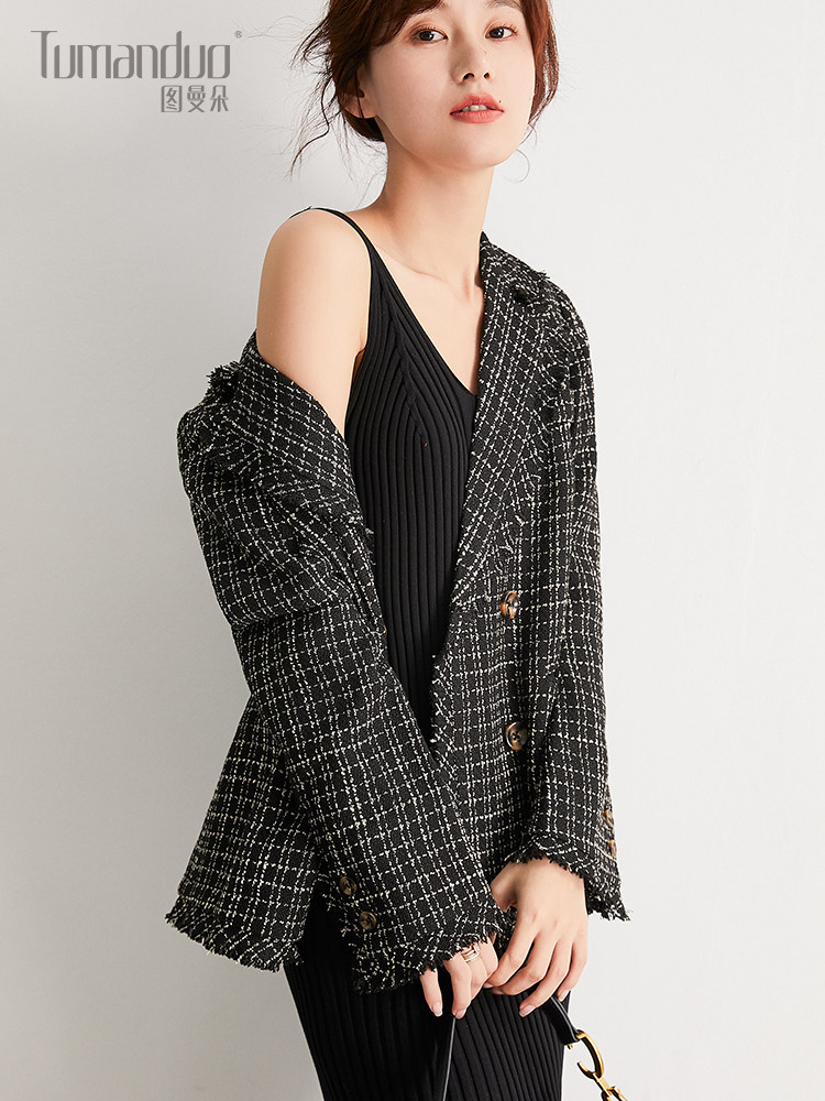 小香风外套短款秋冬季韩版宽松名媛 图曼朵短外套