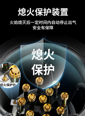 志高商用低压猛火单灶熄保燃气灶