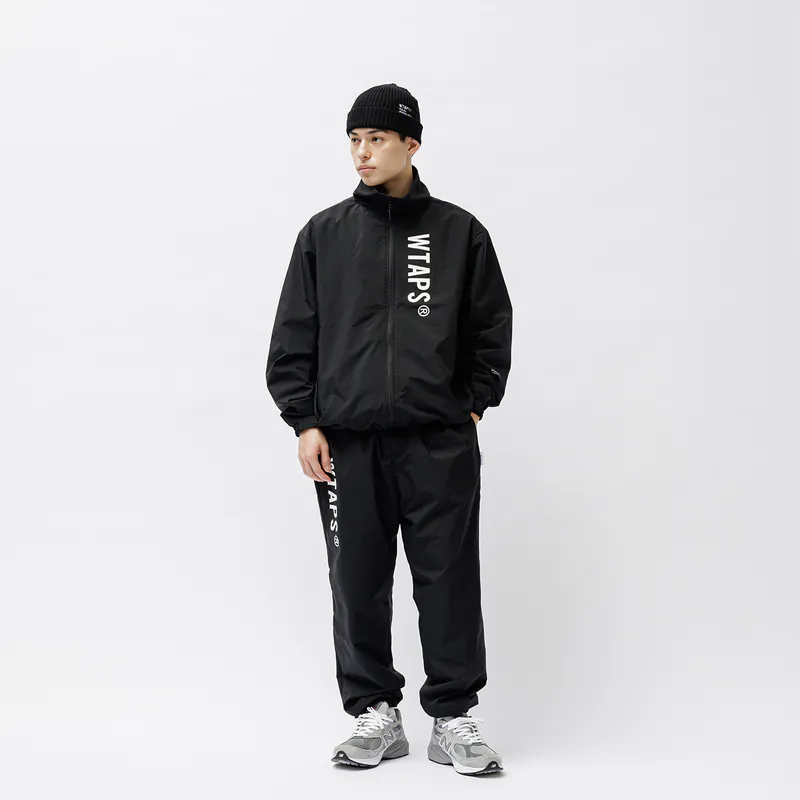 现货WTAPS TRACK JACKET NYLON. TUSSAH. PERTEX®抽绳夹克24SS - 图2