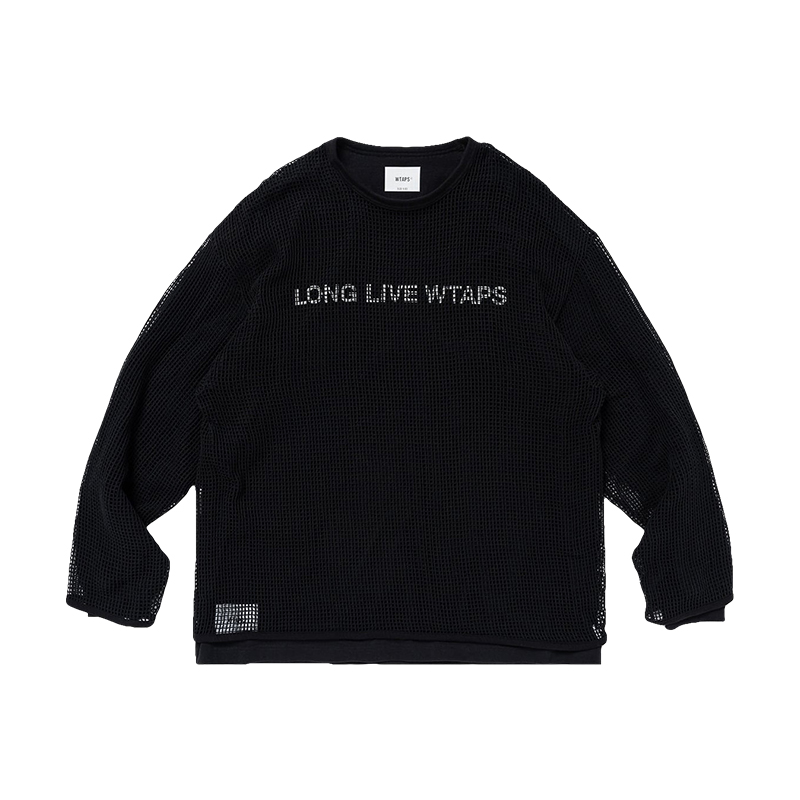 现货WTAPS GHILL/ LS/ COTTON. LLW网格休闲长袖T恤男款24SS-图1