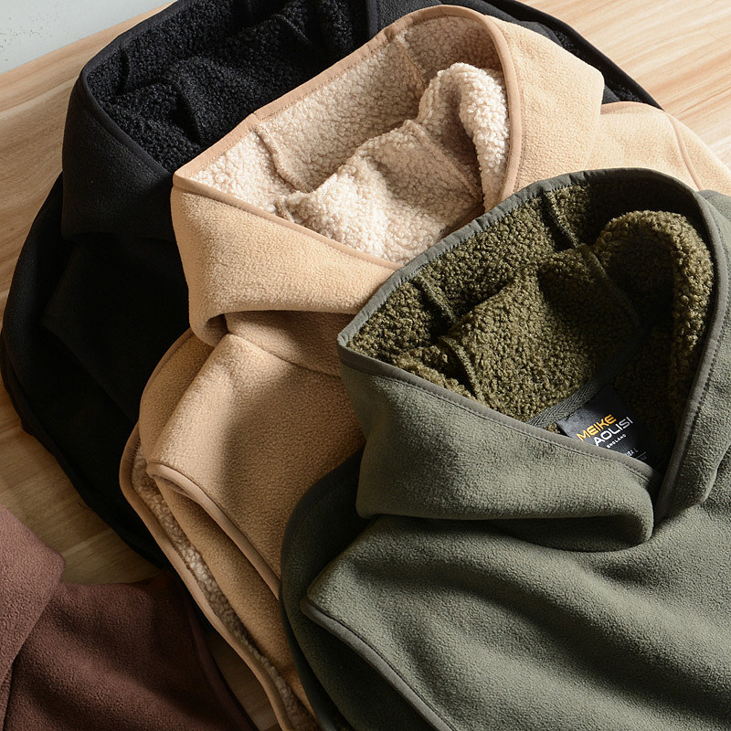 男女情侣日线设计师款！线下599复古休闲保暖摇粒绒叠穿马甲背心,淘宝优惠券,粉丝福利购,淘宝优惠卷