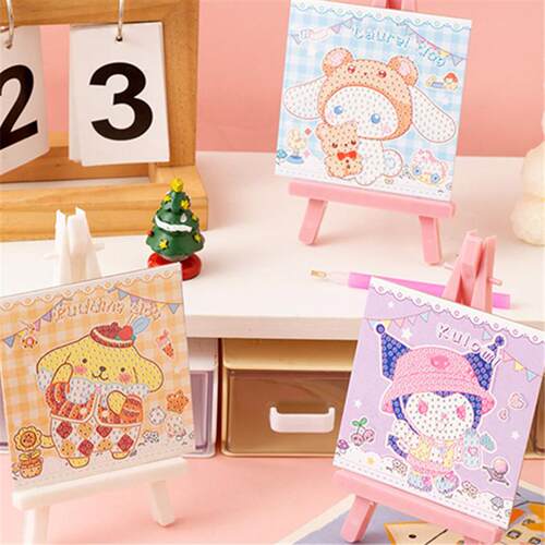 儿童钻石画幼儿园架子贴画diy卡通手工点钻画小学生活动奖励礼物 - 图1