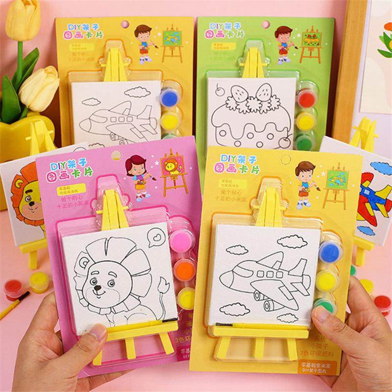迷你桌面架子画儿童幼儿园DIY绘画涂色画板礼物小学生奖励小礼品,淘宝优惠券,粉丝福利购,淘宝优惠卷