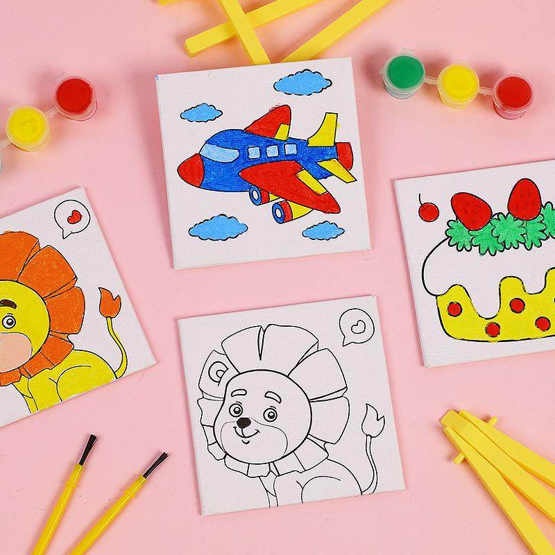 迷你桌面架子画儿童幼儿园DIY绘画涂色画板礼物小学生奖励小礼品,淘宝优惠券,粉丝福利购,淘宝优惠卷