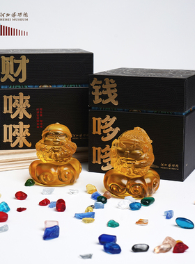 璃某某古法琉璃说唱俑摆件