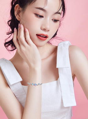 冰雪奇缘联名迪士尼手链女款轻奢小众精致旗舰店官方正品圣诞礼物