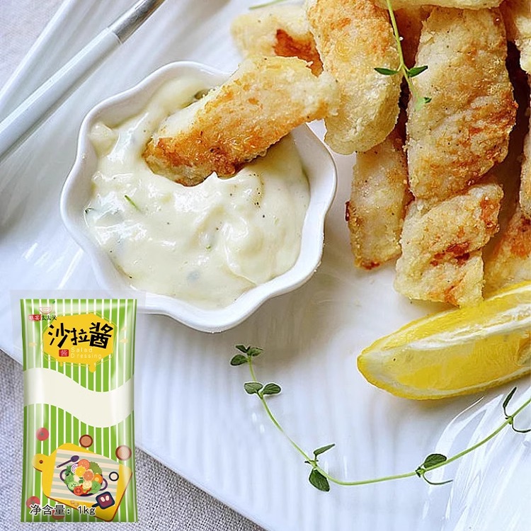 旺宴太太笑香甜型沙拉酱1kg*1袋水果色拉酱蔬菜汉堡手抓饼寿司酱