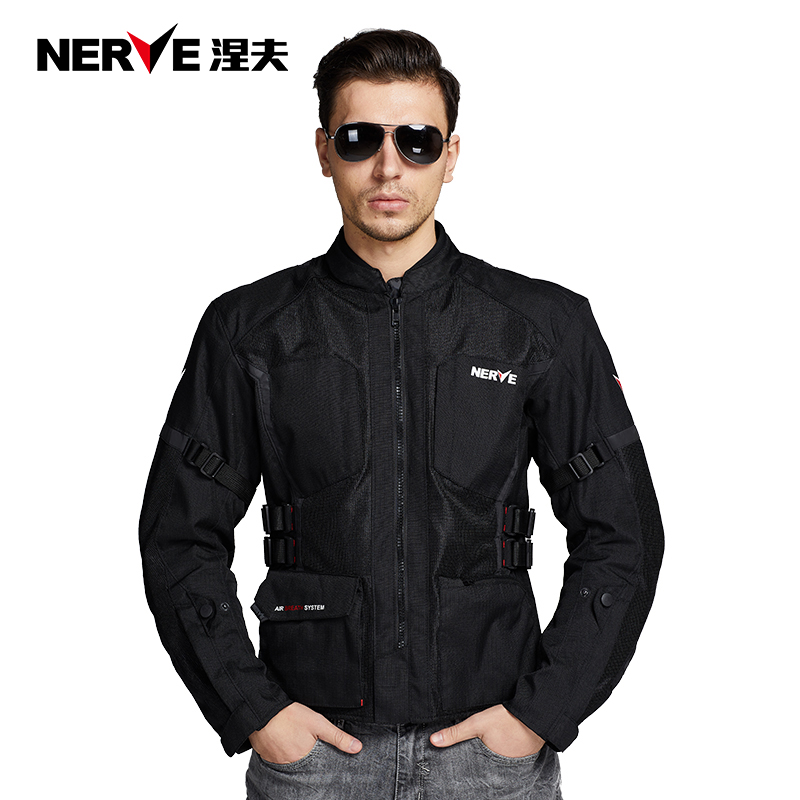 NERVE涅夫阿波罗骑行服男摩托车夏季网眼透气机车服赛车拉力夹克_虎窝淘