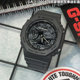 Casio Octagonal Black Warrior Farmhouse Oak Watch