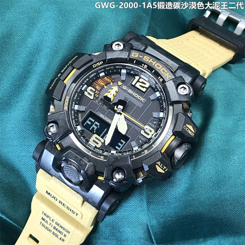 卡西欧大泥王二代 GSHOCK三代蓝牙光能电波手表男 GWG-2000 B1000 - 图0