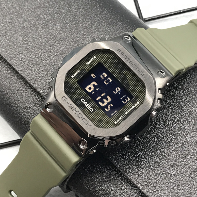 卡西欧40周年金属方块手表男 GSHOCK限定绝境宝石GM-5600B GM5600