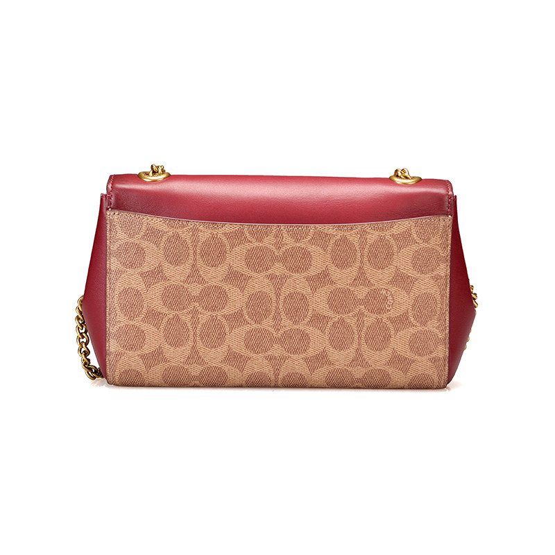 coach /蔻驰新款帆布牛皮斜挎包 KeanGlobal海外女士包袋