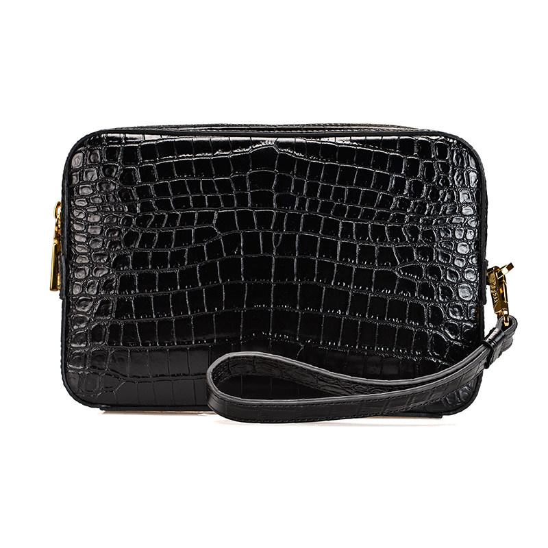 versace /范思哲新款黑色男手拿包 KeanGlobal海外男士包袋