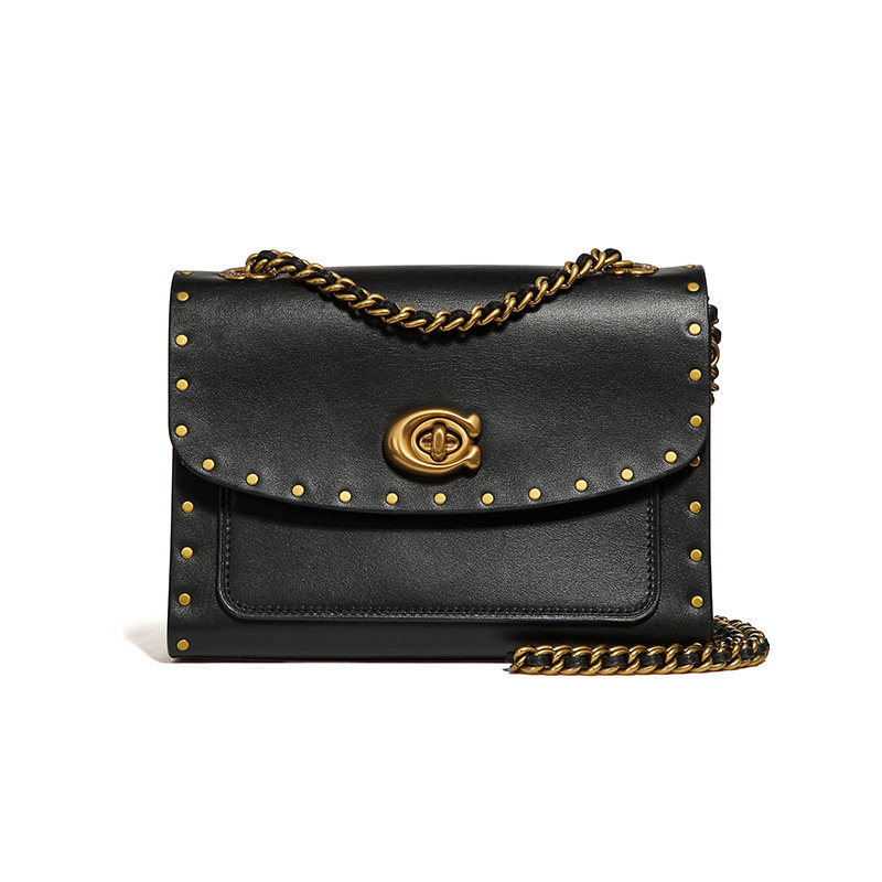 coach /蔻驰铆钉链条parker斜挎包 KeanGlobal海外女士包袋