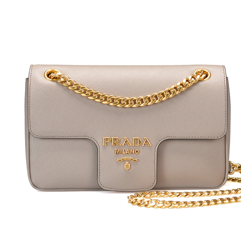 prada /普拉达新款十字纹链条包 KeanGlobal海外女士包袋