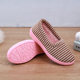 Winter cotton slippers, women's cotton shoes, striped indoor shoes, non-slip, warm and velvet, confinement shoes, maternity shoes, mother's shoes, women's shoes